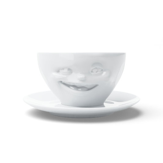 FIFTYEIGHT PRODUCTS / Tazze / Tazza da caffè "Occhiolino" (porcellana, 200 ml, bianco, Made in Germany)