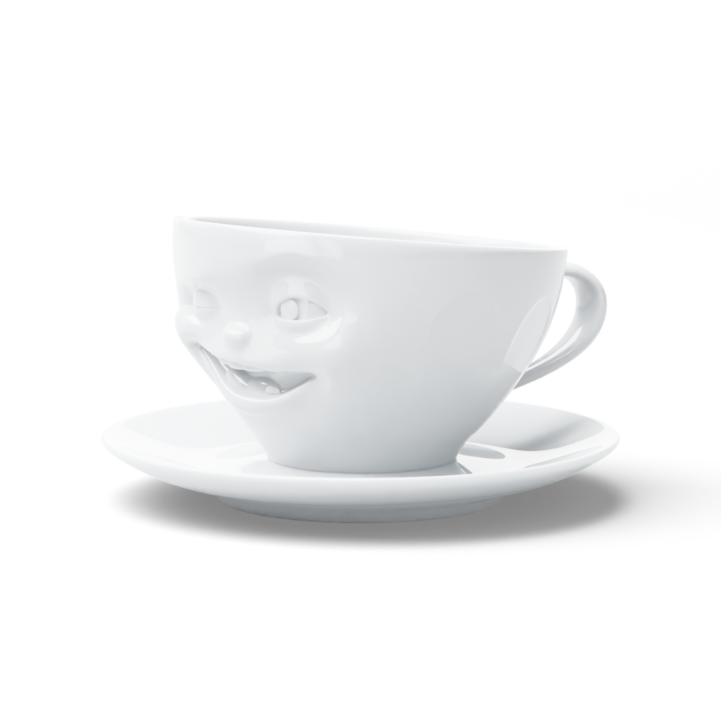 FIFTYEIGHT PRODUCTS / Tazze / Tazza da caffè "Occhiolino" (porcellana, 200 ml, bianco, Made in Germany)