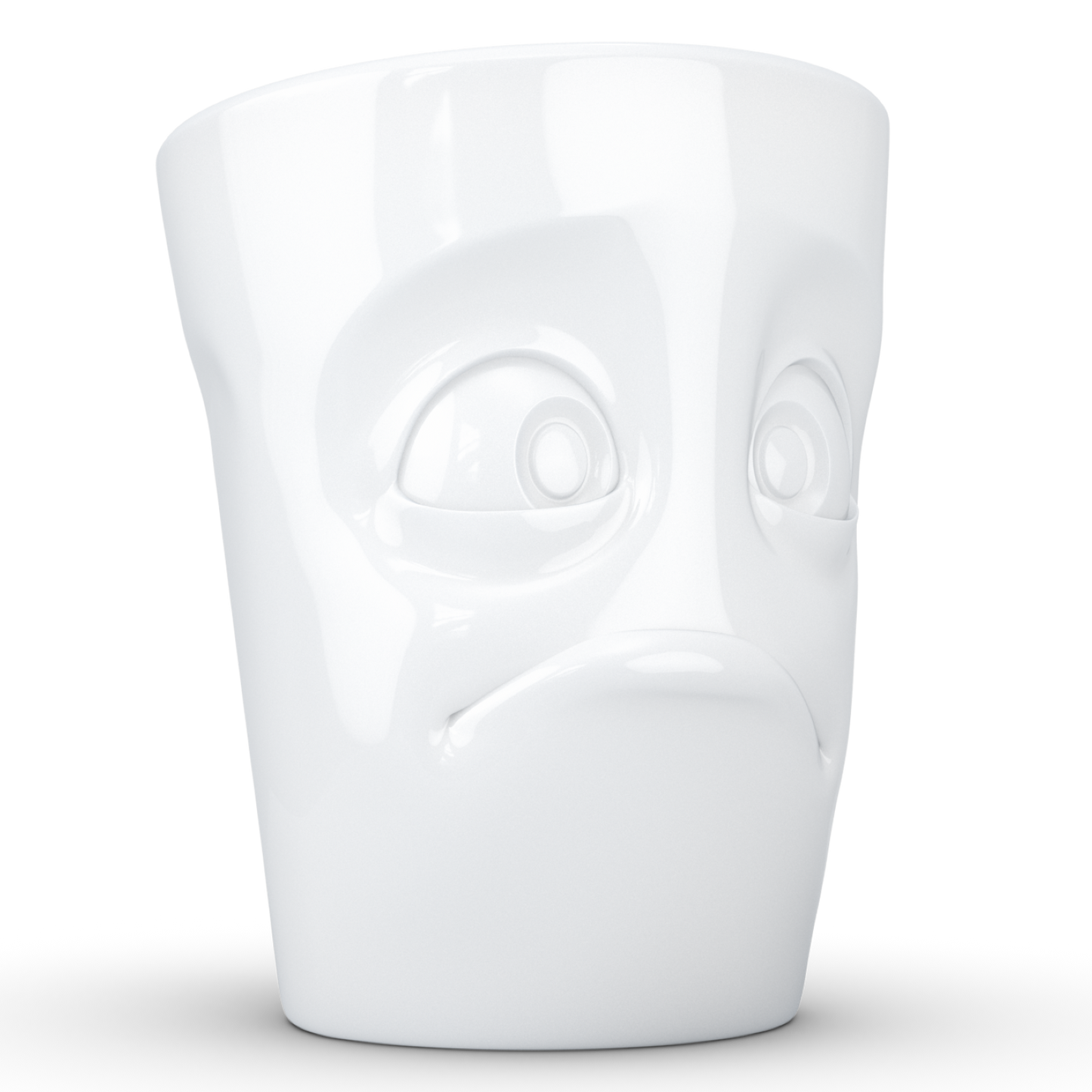 FIFTYEIGHT PRODUCTS / Handled Mug "Dumbfounded" (Porcelain, 350ml, white, Made in Germany)