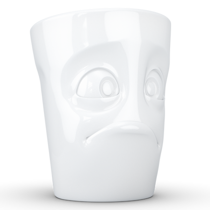 FIFTYEIGHT PRODUCTS / Handled Mug "Dumbfounded" (Porcelain, 350ml, white, Made in Germany)