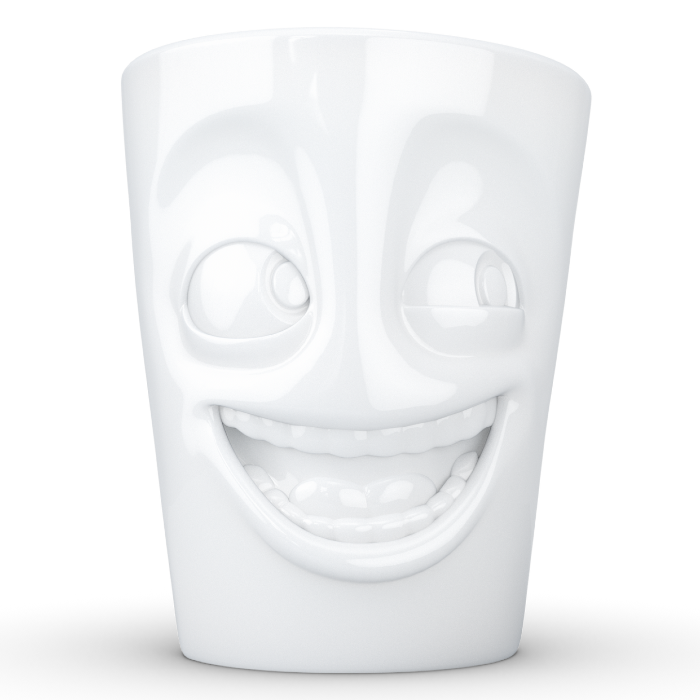 FIFTYEIGHT PRODUCTS / Handled Mug "Witzig" (Porcelain, 350ml, white, Made in Germany)