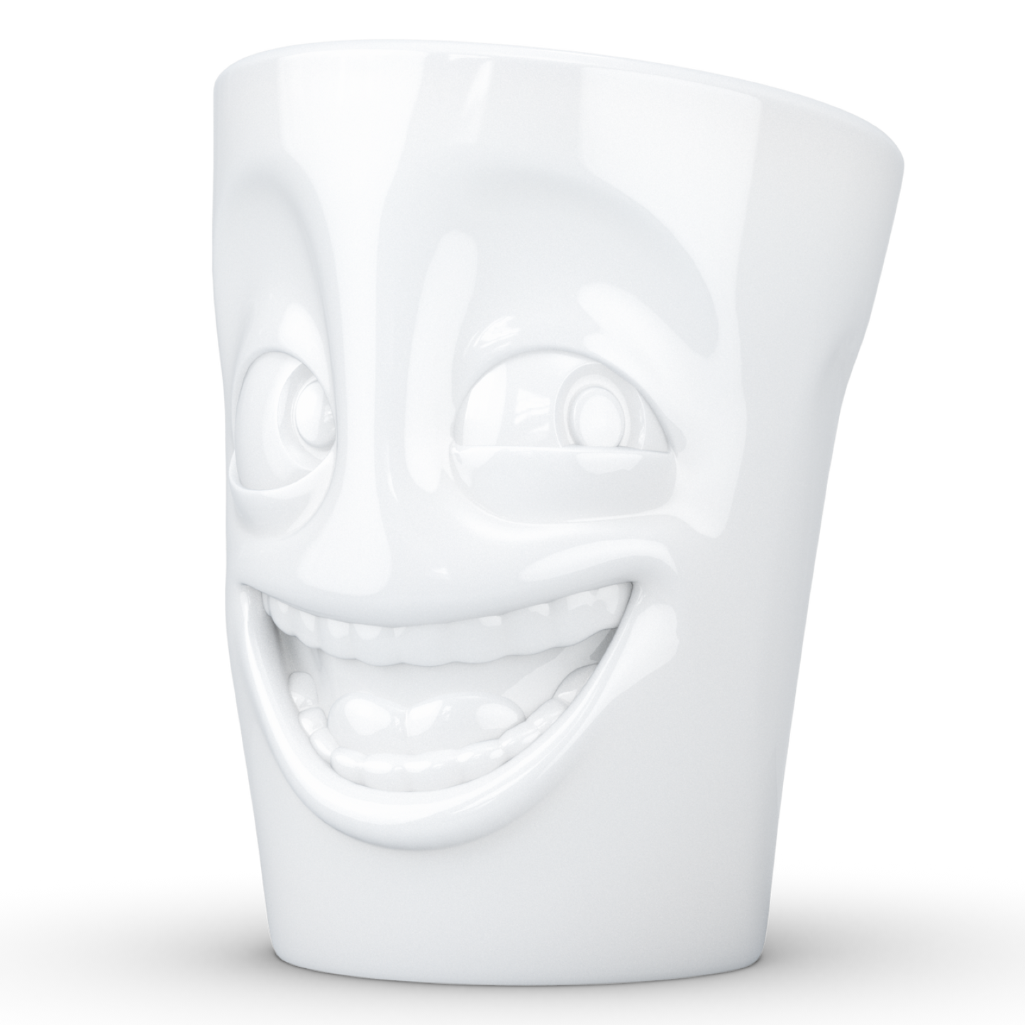 FIFTYEIGHT PRODUCTS / Handled Mug "Witzig" (Porcelain, 350ml, white, Made in Germany)