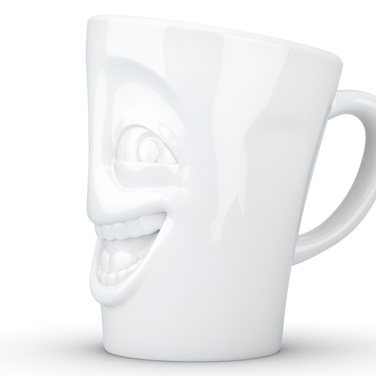 FIFTYEIGHT PRODUCTS / Handled Mug "Witzig" (Porcelain, 350ml, white, Made in Germany)