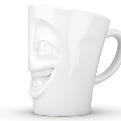 FIFTYEIGHT PRODUCTS / Handled Mug "Witzig" (Porcelain, 350ml, white, Made in Germany)