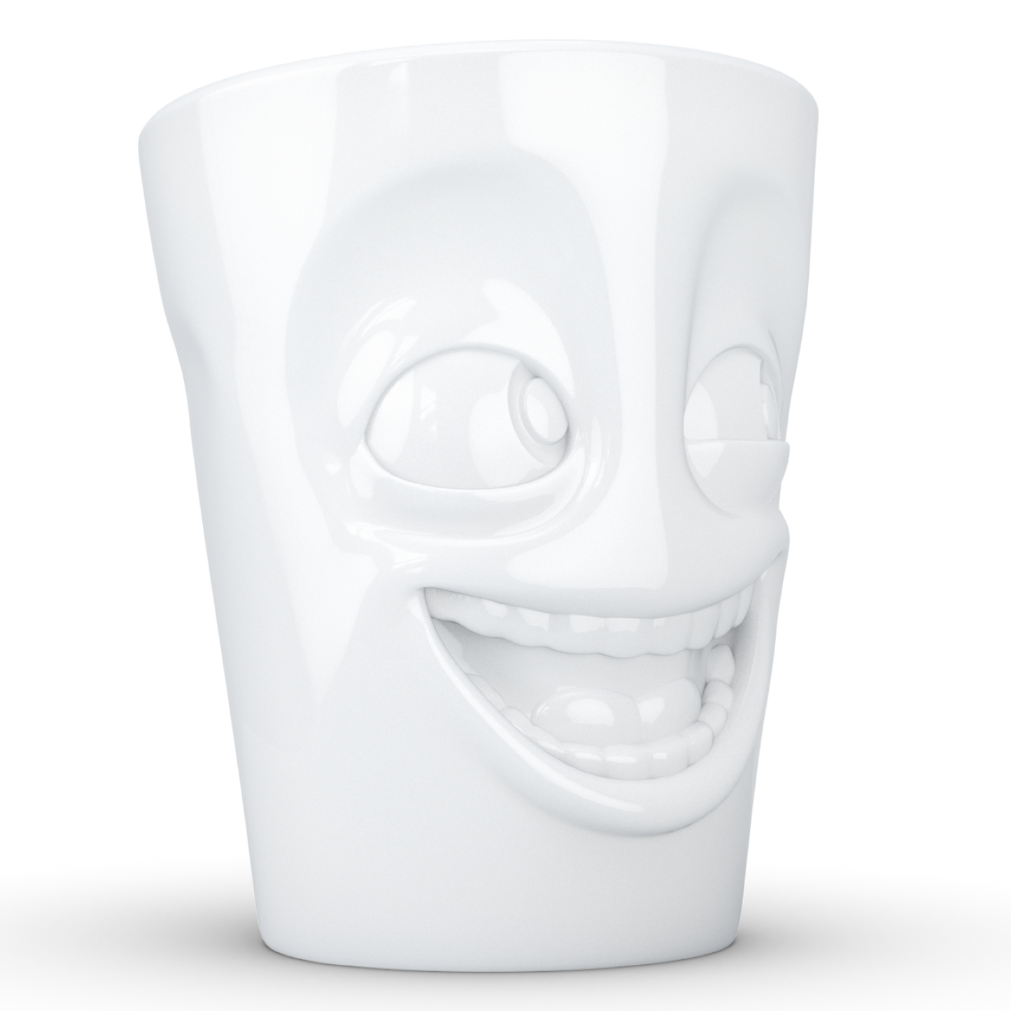 FIFTYEIGHT PRODUCTS / Handled Mug "Witzig" (Porcelain, 350ml, white, Made in Germany)