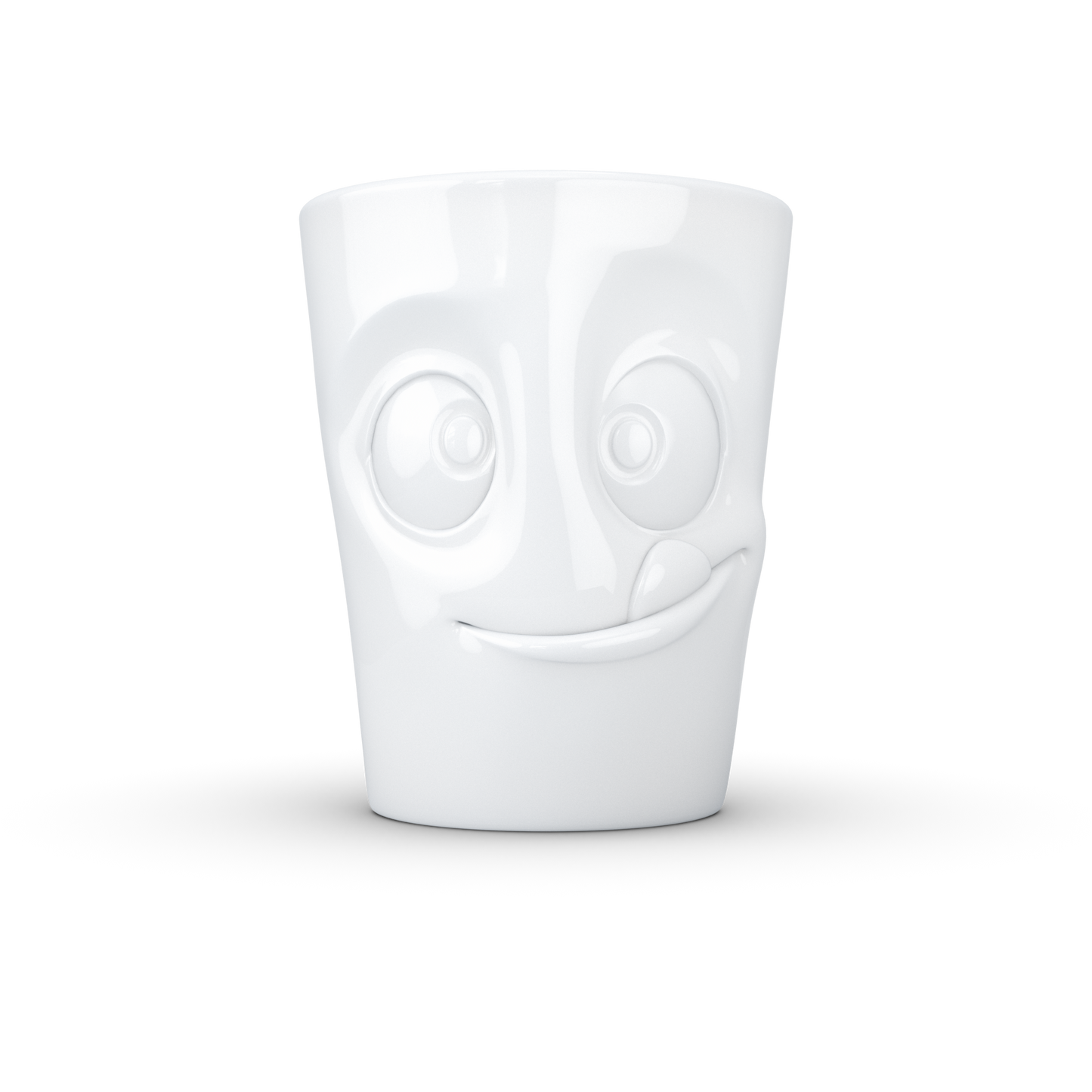 FIFTYEIGHT PRODUCTS / Handled Mug "Tasty" (Porcelain, 350 ml, white, Made in Germany)