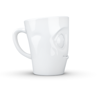 FIFTYEIGHT PRODUCTS / Handled Mug "Tasty" (Porcelain, 350 ml, white, Made in Germany)