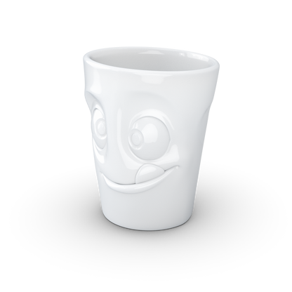 FIFTYEIGHT PRODUCTS / Handled Mug "Tasty" (Porcelain, 350 ml, white, Made in Germany)