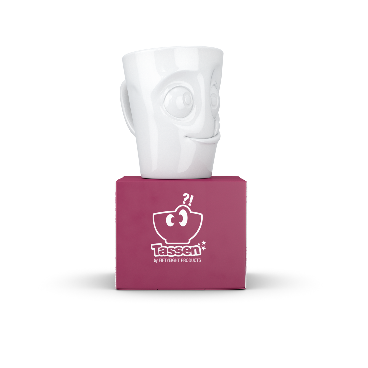 FIFTYEIGHT PRODUCTS / Handled Mug "Tasty" (Porcelain, 350 ml, white, Made in Germany)