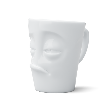 FIFTYEIGHT PRODUCTS / Handle Mug "Verpennt" (Porcelain, 350 ml, white, Made in Germany)