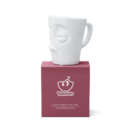 FIFTYEIGHT PRODUCTS / Handle Mug "Verpennt" (Porcelain, 350 ml, white, Made in Germany)