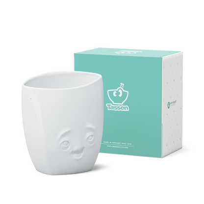 FIFTYEIGHT PRODUCTS / Vase "Delighted" (Porcelain, 21.5 cm x 5 cm x 18 cm, White, Made in Germany)