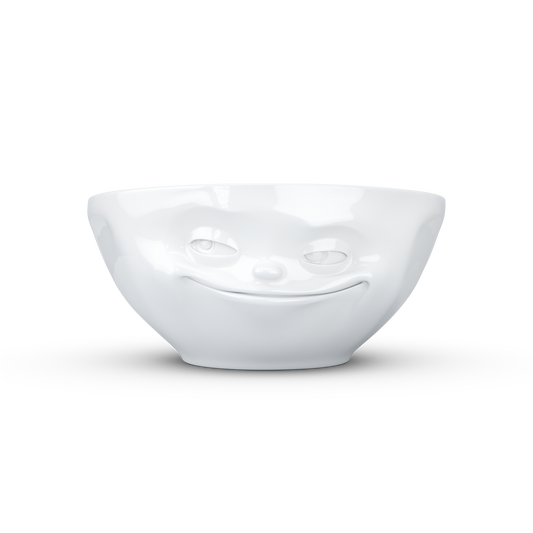 FIFTYEIGHT PRODUCTS / Mugs / "Grinning" Bowl (Porcelain, 350ml, white, Made in Germany)