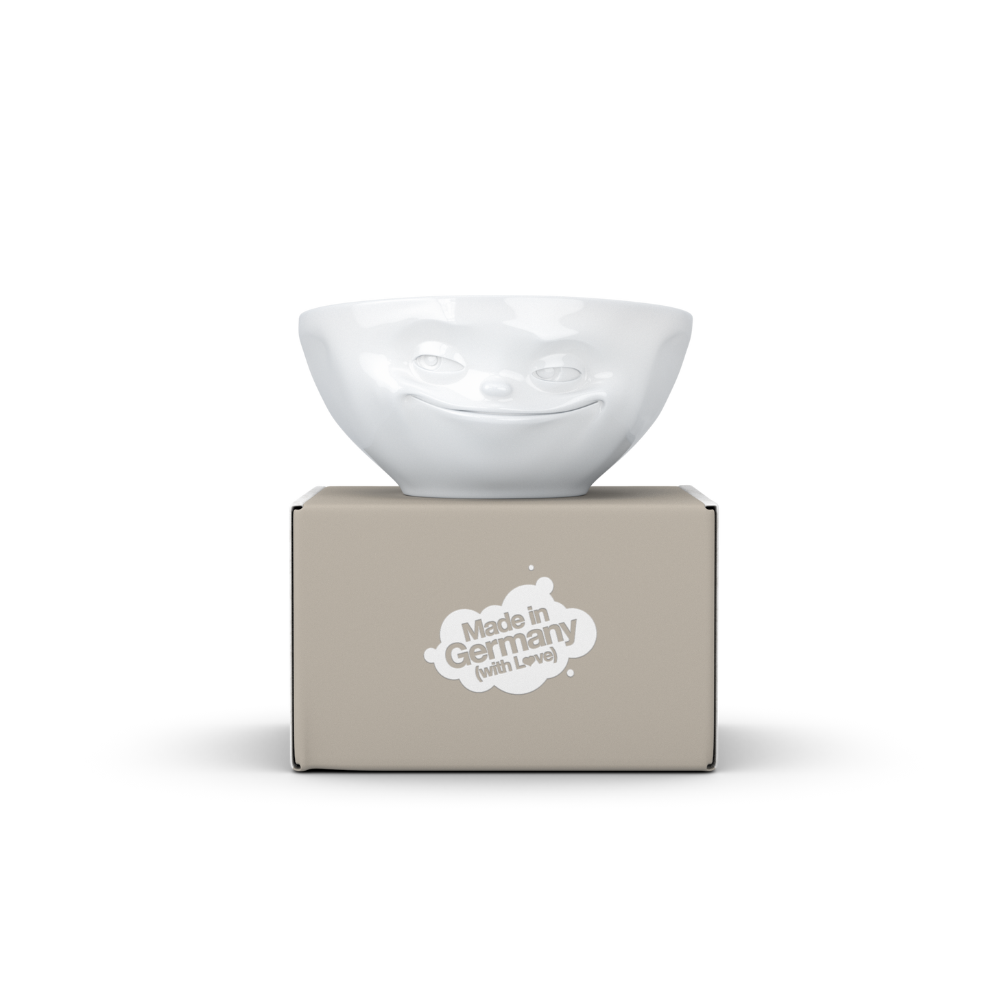 FIFTYEIGHT PRODUCTS / Tazze / Ciotola "Sorridendo" (Porcellana, 350ml, bianco, Made in Germany)