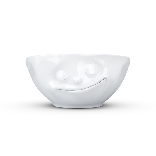 FIFTYEIGHT PRODUCTS / Mugs / "Happy" Bowl (Porcelain, 350ml, white, Made in Germany)