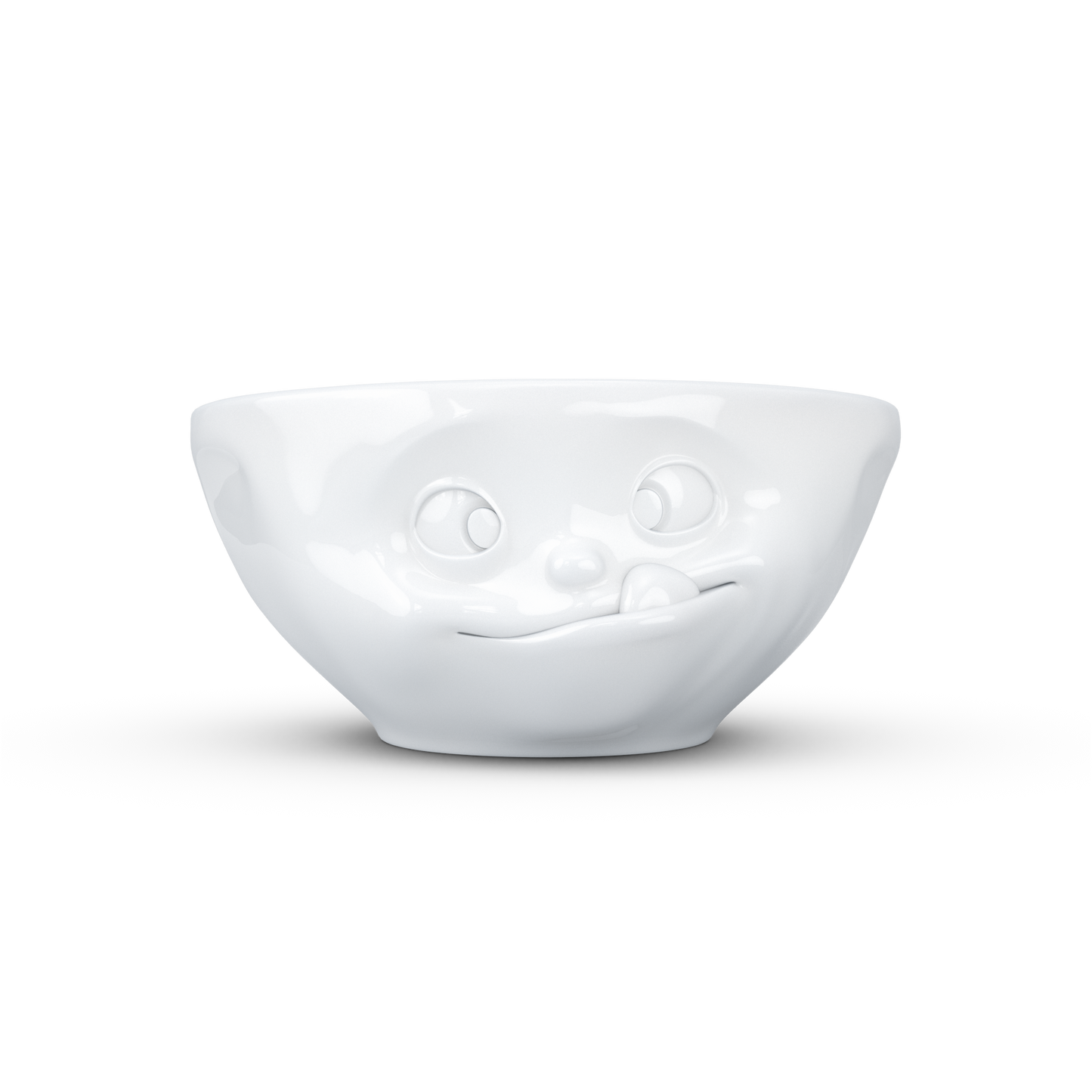 FIFTYEIGHT PRODUCTS / Mugs / Bowl "Lecker" (Porcelain, 350ml, white, Made in Germany)