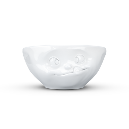 FIFTYEIGHT PRODUCTS / Mugs / Bowl "Lecker" (Porcelain, 350ml, white, Made in Germany)