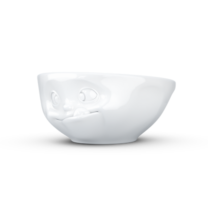 FIFTYEIGHT PRODUCTS / Mugs / Bowl "Lecker" (Porcelain, 350ml, white, Made in Germany)