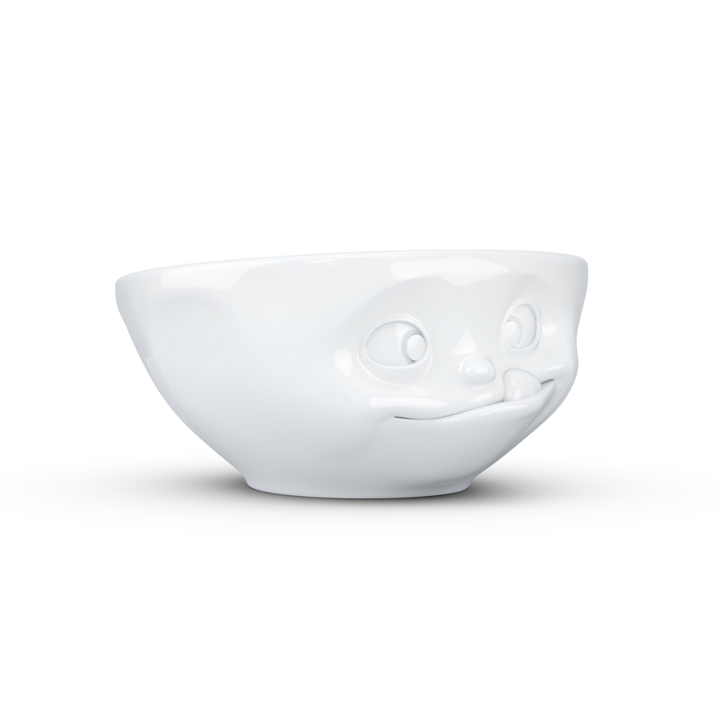 FIFTYEIGHT PRODUCTS / Mugs / Bowl "Lecker" (Porcelain, 350ml, white, Made in Germany)