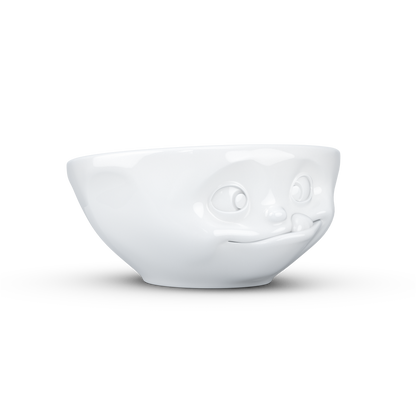 FIFTYEIGHT PRODUCTS / Mugs / Bowl "Lecker" (Porcelain, 350ml, white, Made in Germany)
