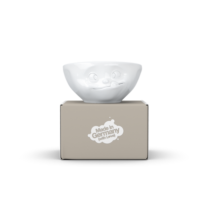 FIFTYEIGHT PRODUCTS / Mugs / Bowl "Lecker" (Porcelain, 350ml, white, Made in Germany)
