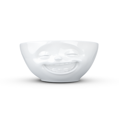 FIFTYEIGHT PRODUCTS / Tazze / Ciotola "Che ride" (Porcellana, 350ml, bianco, Made in Germany)