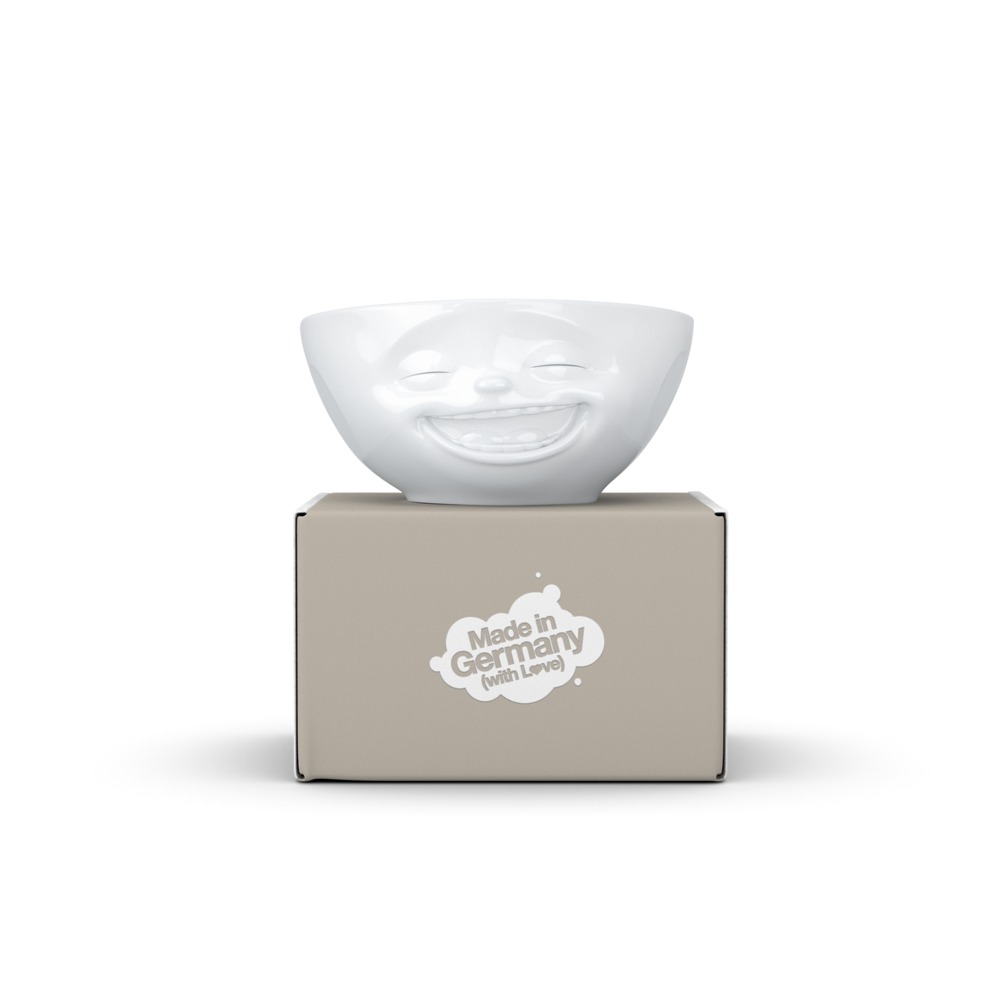 FIFTYEIGHT PRODUCTS / Tazze / Ciotola "Che ride" (Porcellana, 350ml, bianco, Made in Germany)