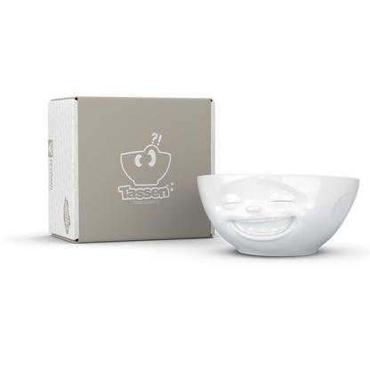 FIFTYEIGHT PRODUCTS / Tazze / Ciotola "Che ride" (Porcellana, 350ml, bianco, Made in Germany)