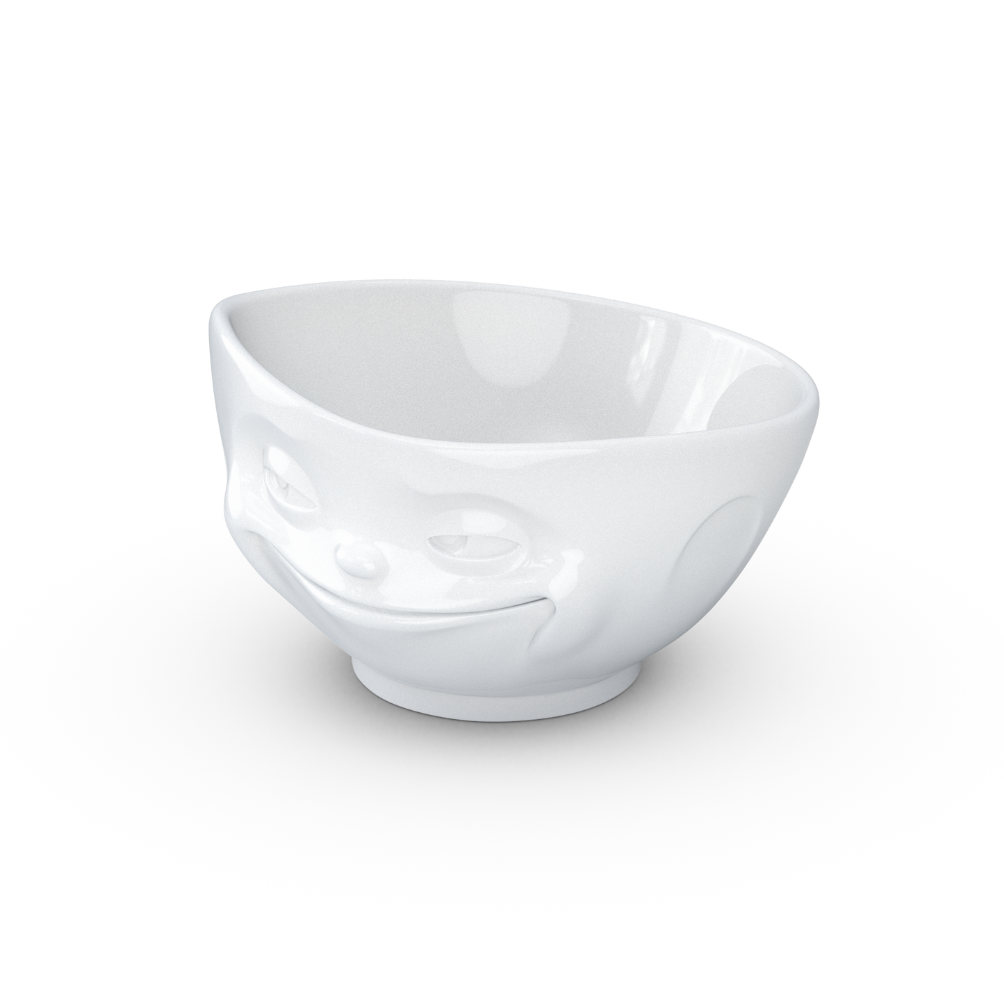 FIFTYEIGHT PRODUCTS / Mugs / "Grinning" Bowl (Porcelain, 1000ml, white, Made in Germany)