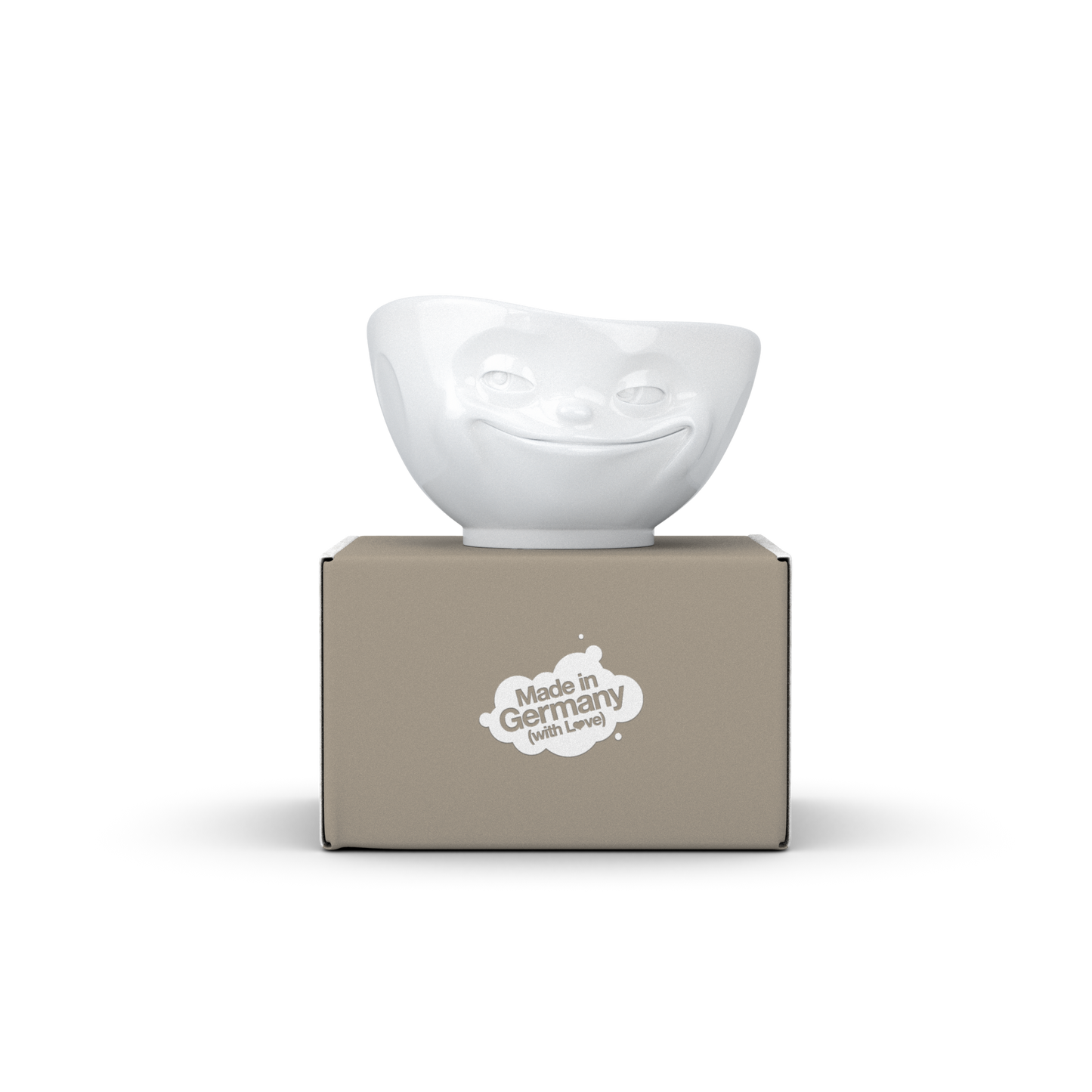 FIFTYEIGHT PRODUCTS / Mugs / "Grinning" Bowl (Porcelain, 1000ml, white, Made in Germany)
