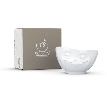 FIFTYEIGHT PRODUCTS / Mugs / "Grinning" Bowl (Porcelain, 1000ml, white, Made in Germany)