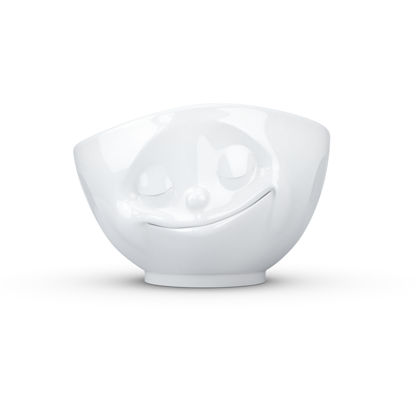 FIFTYEIGHT PRODUCTS / Cups / Bowl "Happy" (Porcelain, 1000ml, white, Made in Germany)