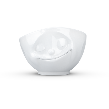 FIFTYEIGHT PRODUCTS / Cups / Bowl "Happy" (Porcelain, 1000ml, white, Made in Germany)