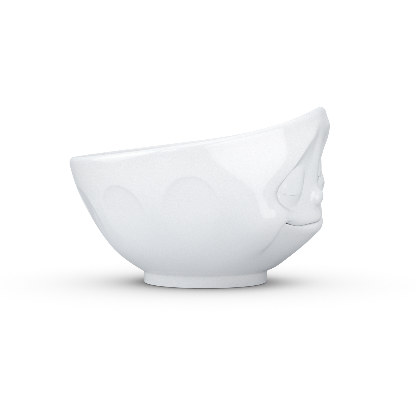 FIFTYEIGHT PRODUCTS / Cups / Bowl "Happy" (Porcelain, 1000ml, white, Made in Germany)