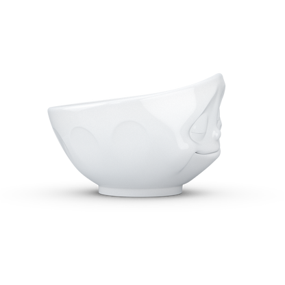 FIFTYEIGHT PRODUCTS / Cups / Bowl "Happy" (Porcelain, 1000ml, white, Made in Germany)
