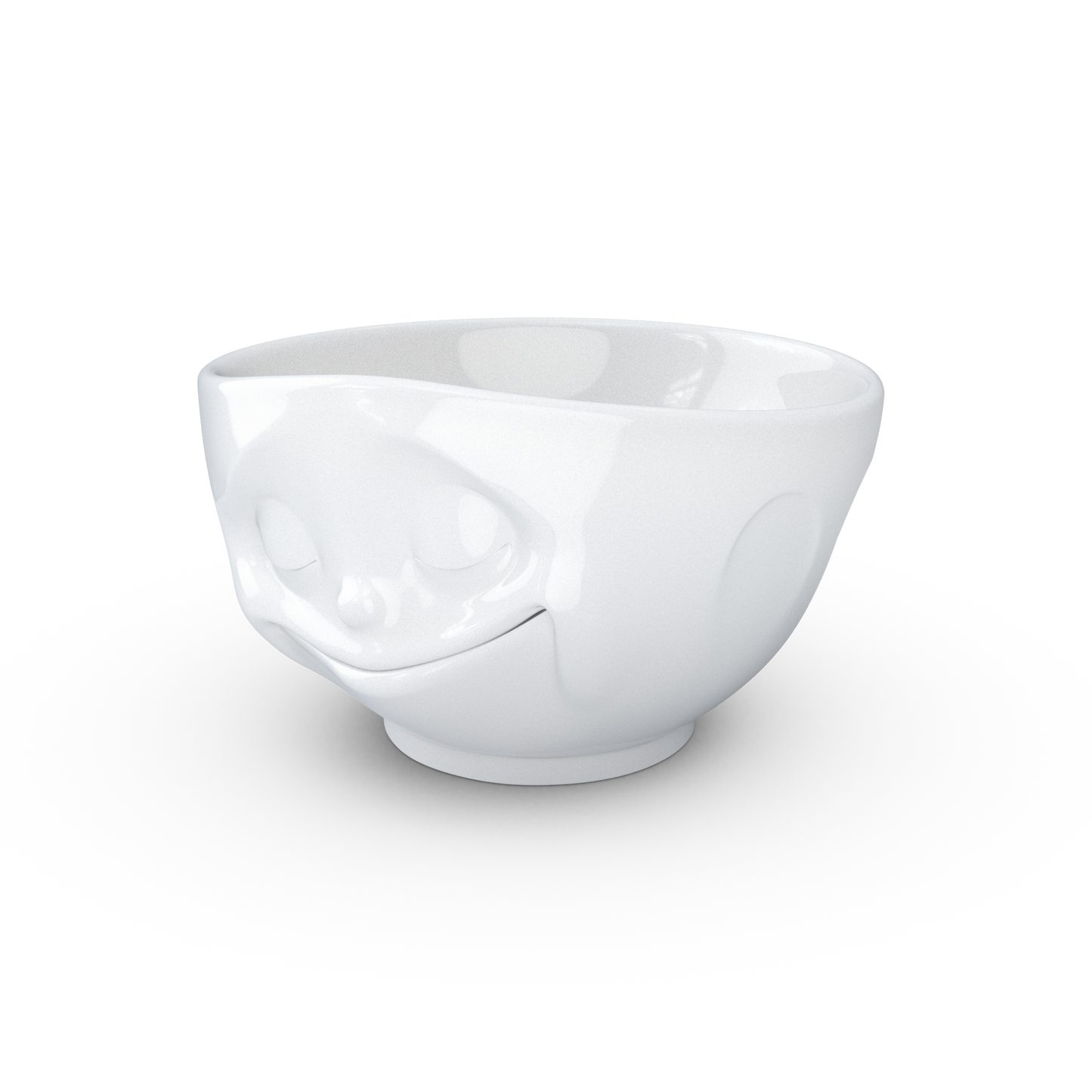 FIFTYEIGHT PRODUCTS / Cups / Bowl "Happy" (Porcelain, 1000ml, white, Made in Germany)