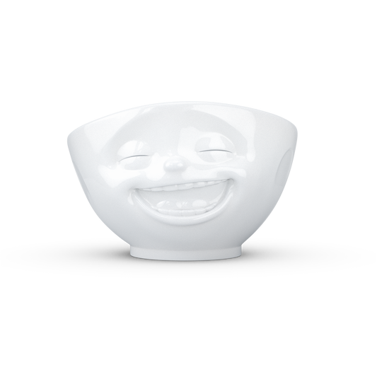 FIFTYEIGHT PRODUCTS / Bowls / Bowl "Laughing" (Porcelain, 1000ml, white, Made in Germany)
