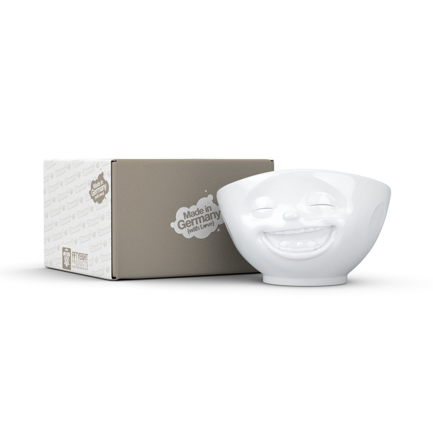 FIFTYEIGHT PRODUCTS / Tazze / Ciotola "Ridente" (Porcellana, 1000ml, bianca, Made in Germany)