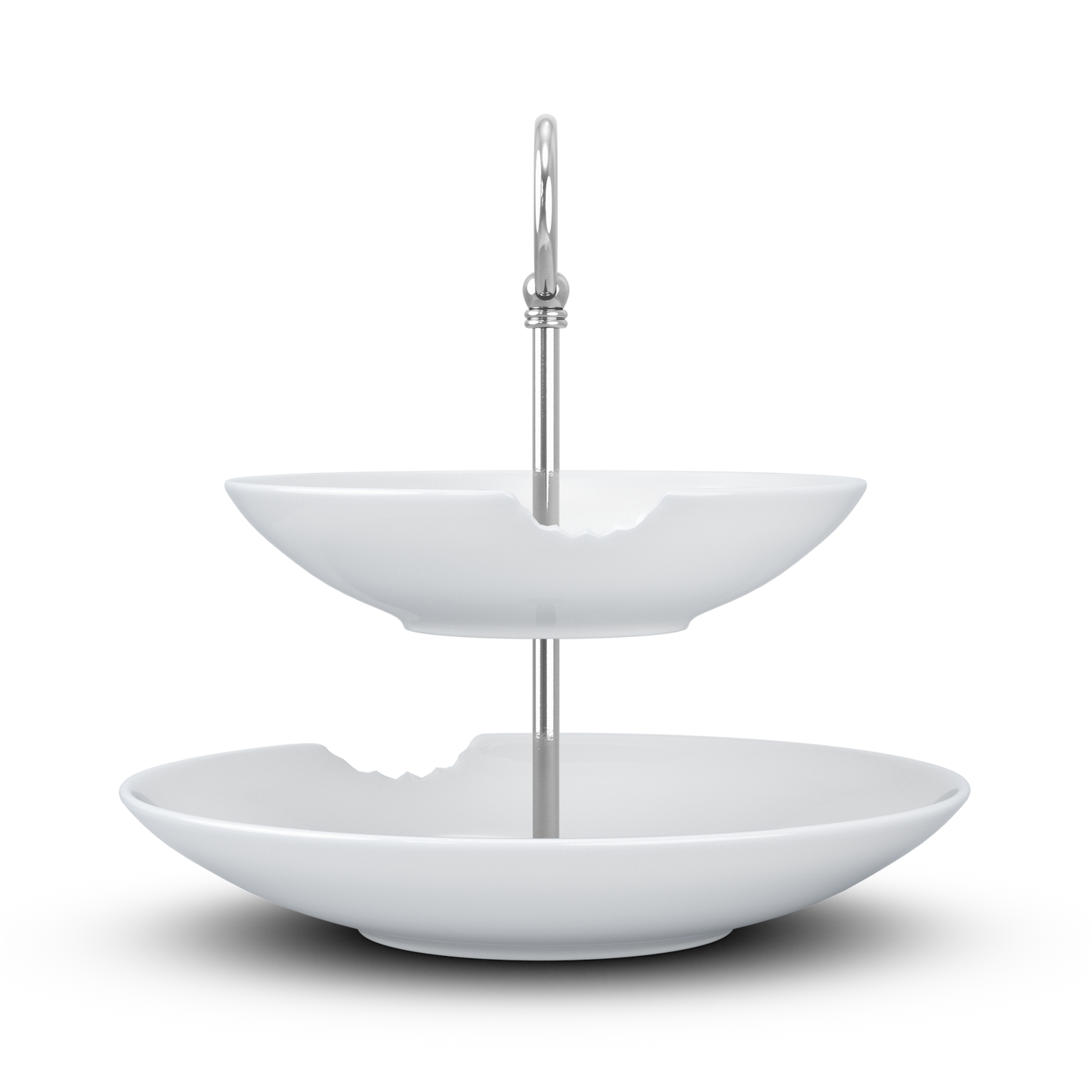 FIFTYEIGHT Food Tempel mit Biss, Etagere 2-stufig, Porzellan, Made in Germany
