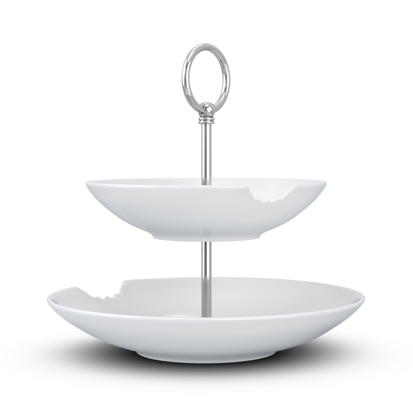 FIFTYEIGHT Food Tempel mit Biss, Etagere 2-stufig, Porzellan, Made in Germany