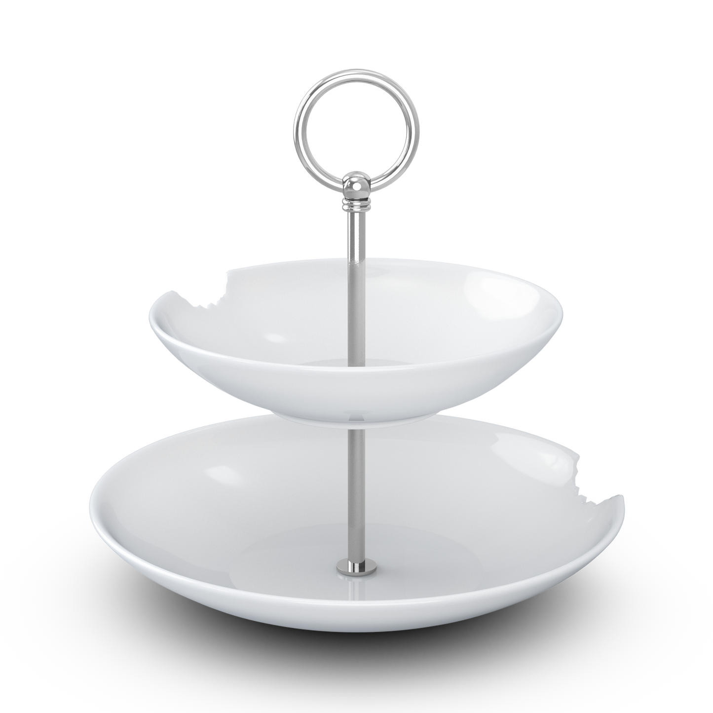 FIFTYEIGHT Food Tempel mit Biss, Etagere 2-stufig, Porzellan, Made in Germany