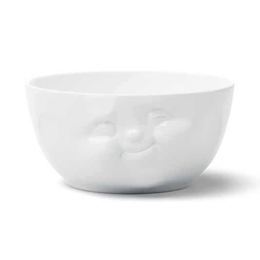 FIFTYEIGHT PRODUCTS / Bowl "Mampfend" (Porcelain, 2600 ml, white, Made in Germany)
