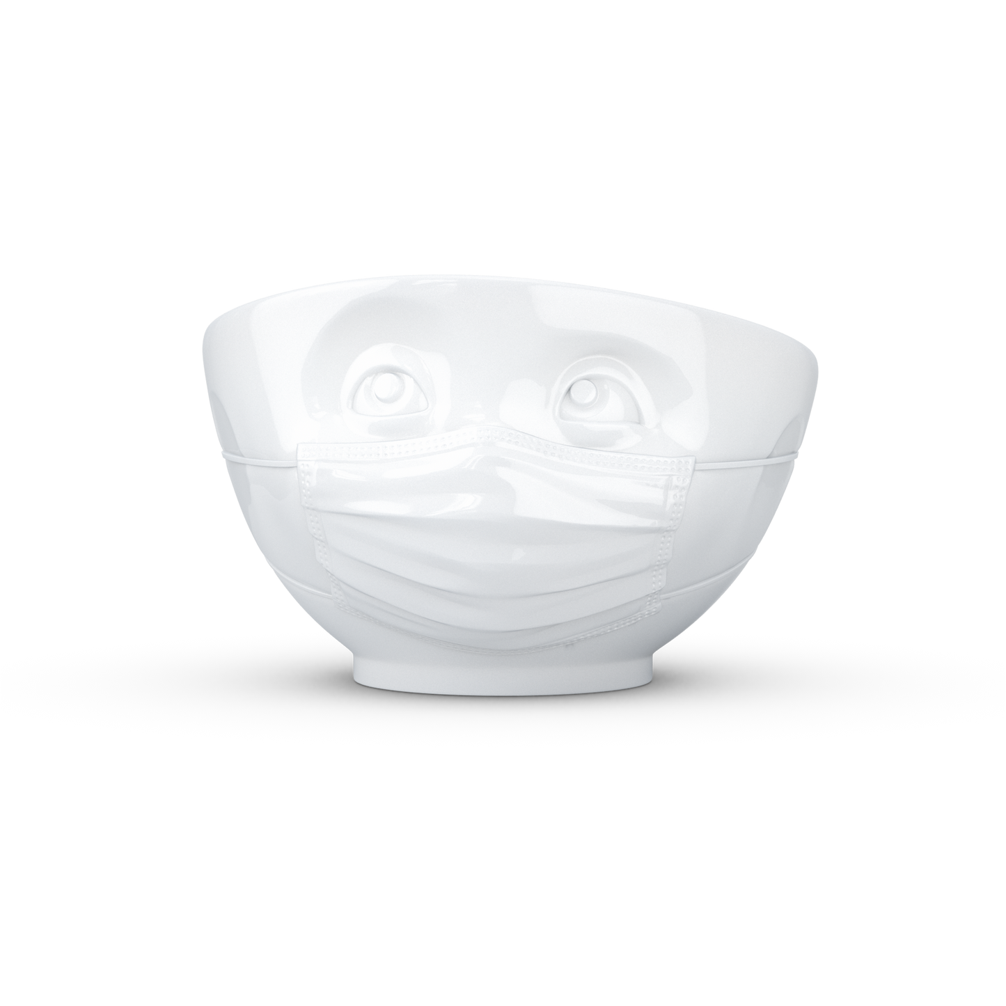 FIFTYEIGHT PRODUCTS / Cups / Bowl "Confident" (Porcelain, 500ml, white, Made in Germany)