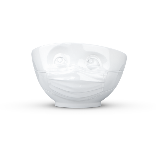 FIFTYEIGHT PRODUCTS / Cups / Bowl "Confident" (Porcelain, 500ml, white, Made in Germany)