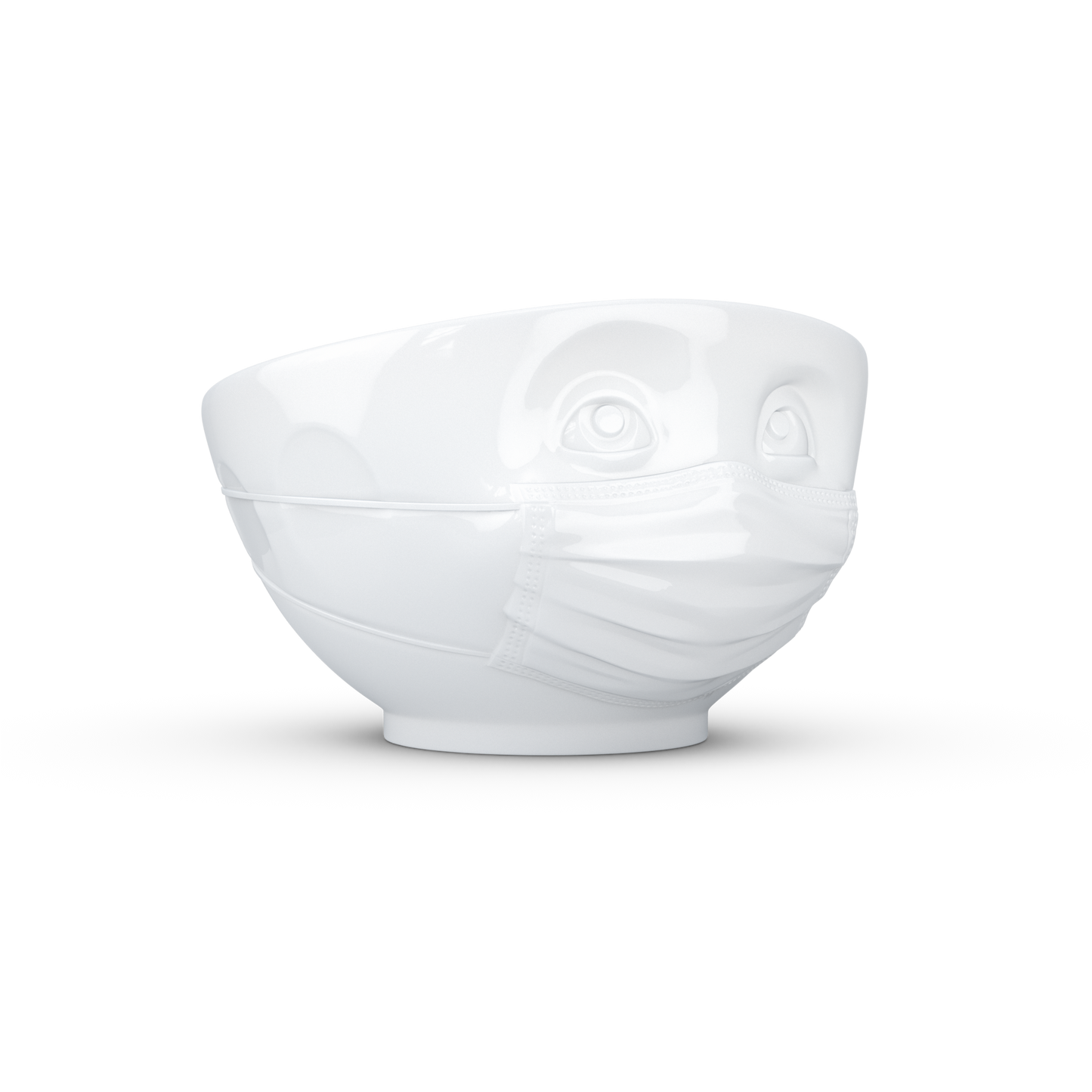FIFTYEIGHT PRODUCTS / Cups / Bowl "Confident" (Porcelain, 500ml, white, Made in Germany)