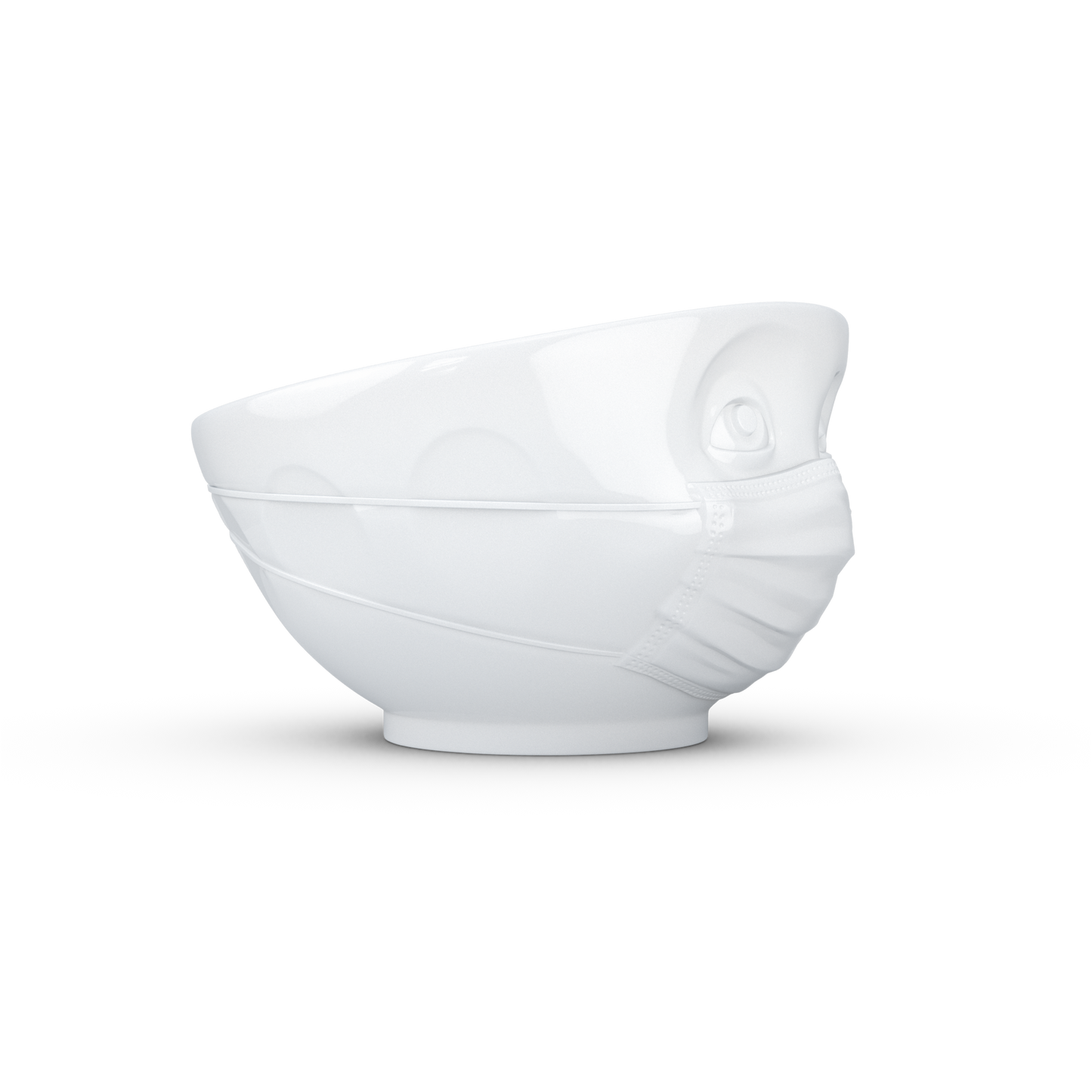 FIFTYEIGHT PRODUCTS / Cups / Bowl "Confident" (Porcelain, 500ml, white, Made in Germany)