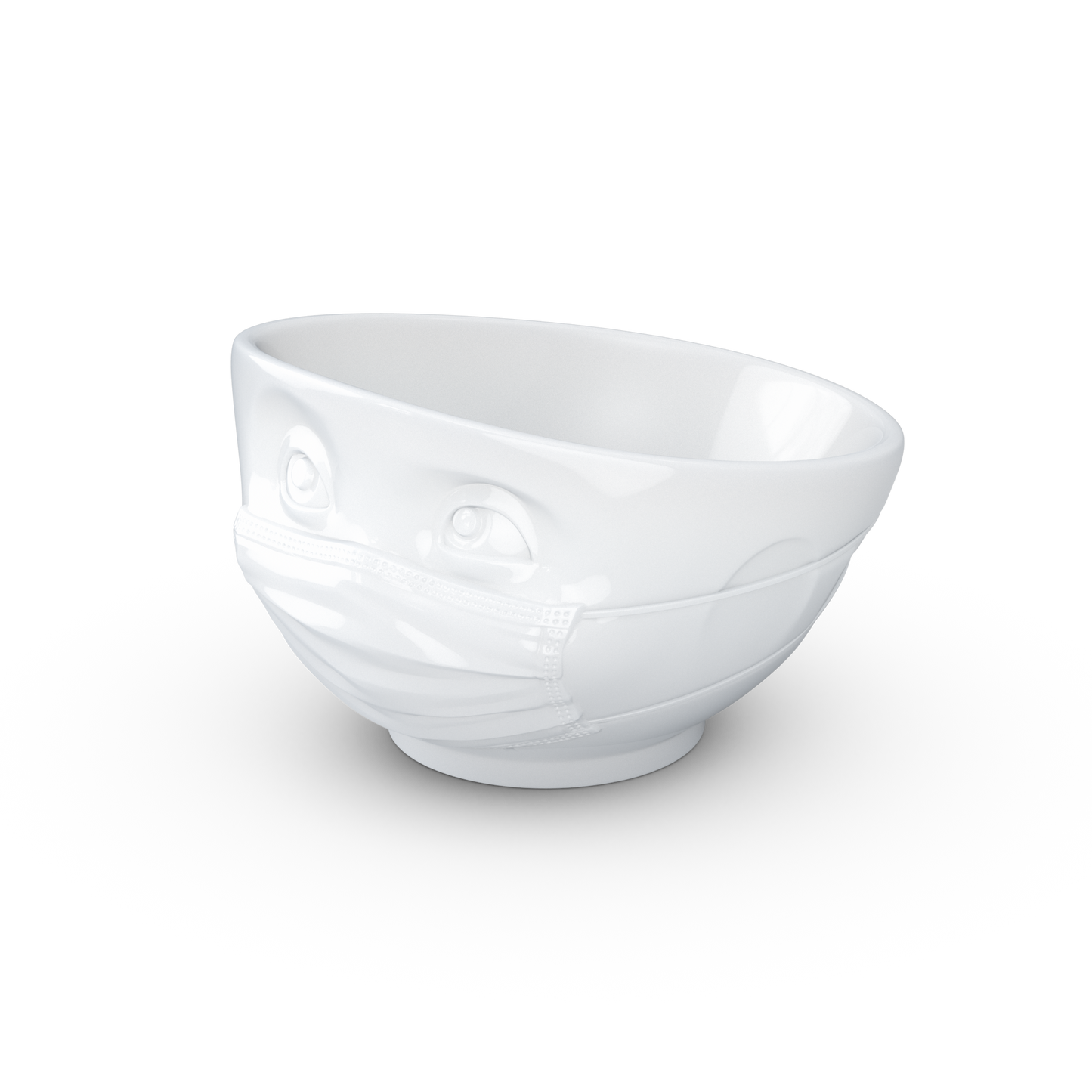 FIFTYEIGHT PRODUCTS / Cups / Bowl "Confident" (Porcelain, 500ml, white, Made in Germany)