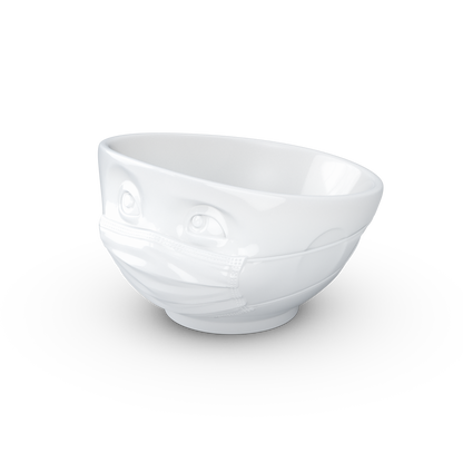 FIFTYEIGHT PRODUCTS / Cups / Bowl "Confident" (Porcelain, 500ml, white, Made in Germany)