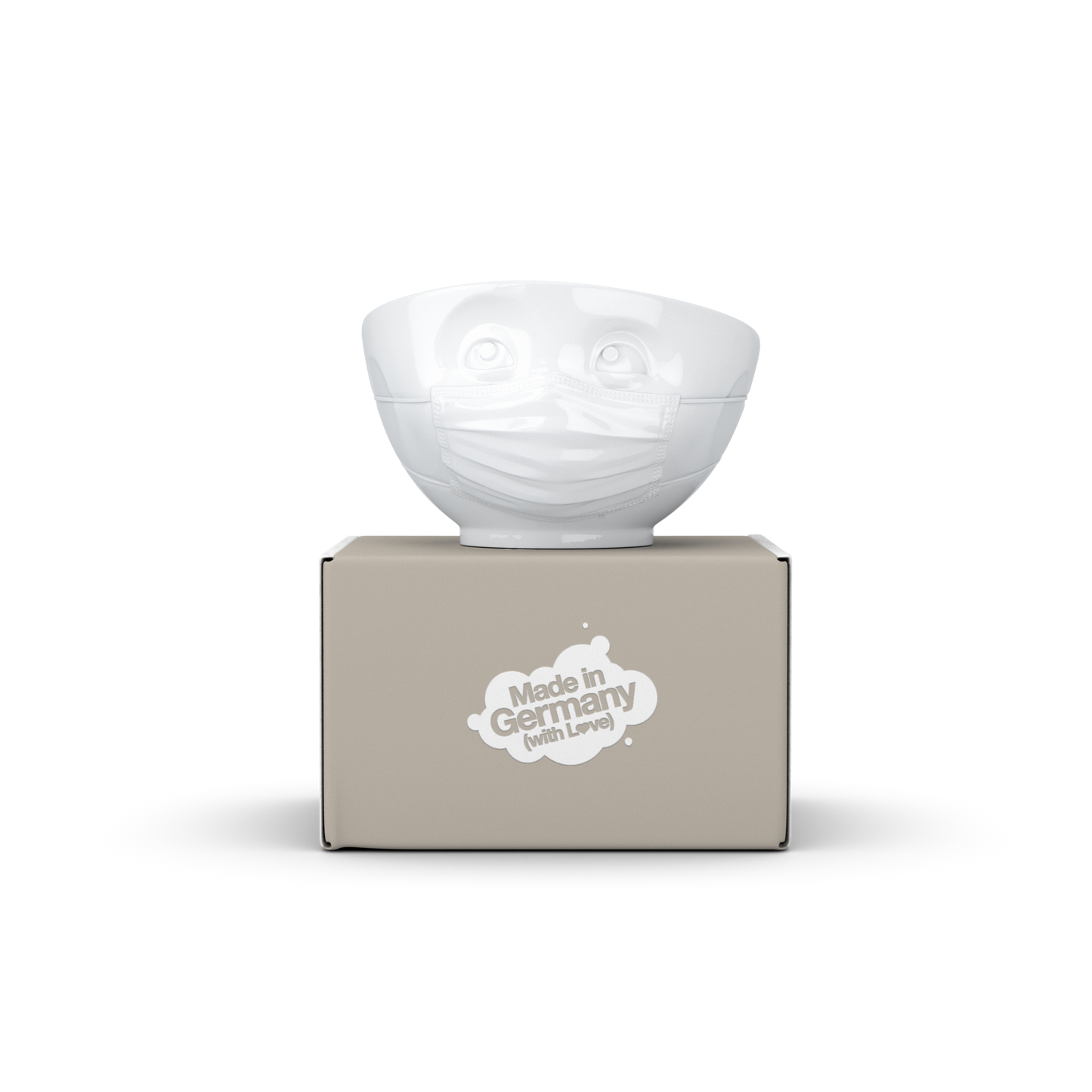 FIFTYEIGHT PRODUCTS / Cups / Bowl "Confident" (Porcelain, 500ml, white, Made in Germany)