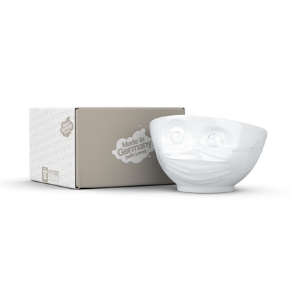 FIFTYEIGHT PRODUCTS / Cups / Bowl "Confident" (Porcelain, 500ml, white, Made in Germany)
